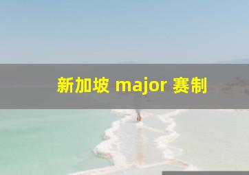 新加坡 major 赛制